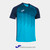 JOMA TIGER VI Turquoise Navy Short Sleeve Team Jersey JOMA TIGER VI Turquoise Navy Short Sleeve Team Jersey