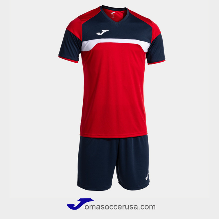 JOMA DANUBIO III Red Black Team Uniform Set JOMA DANUBIO III Red Black Team Uniform Set