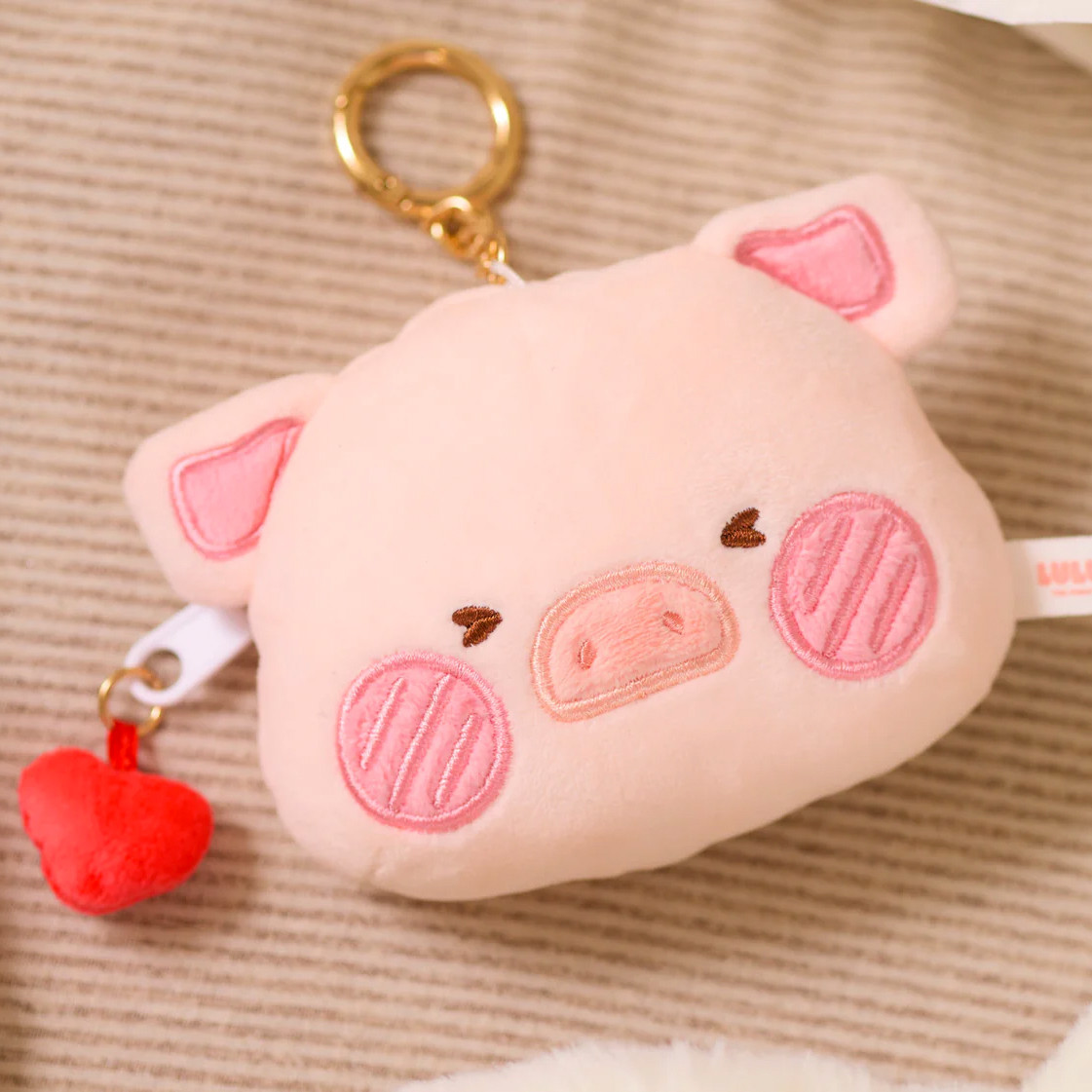 【新品未使用】LUDLOW Mini pouch (Piggy) ミニポーチ LuLu The Piggy Small Pouch Heart Version - myplasticheart