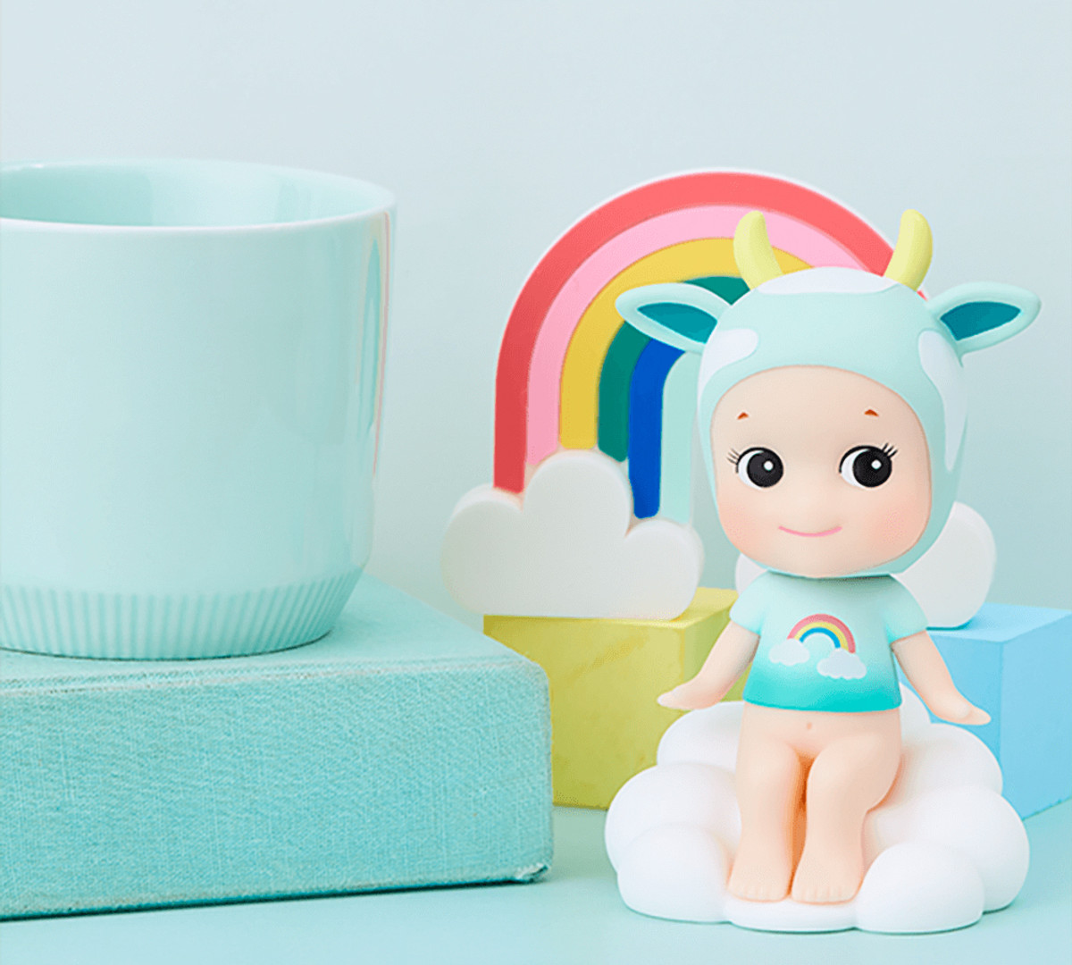 ぬいぐるみ Angela Sonny Angel Bobbing Head Cloud Style - myplasticheart