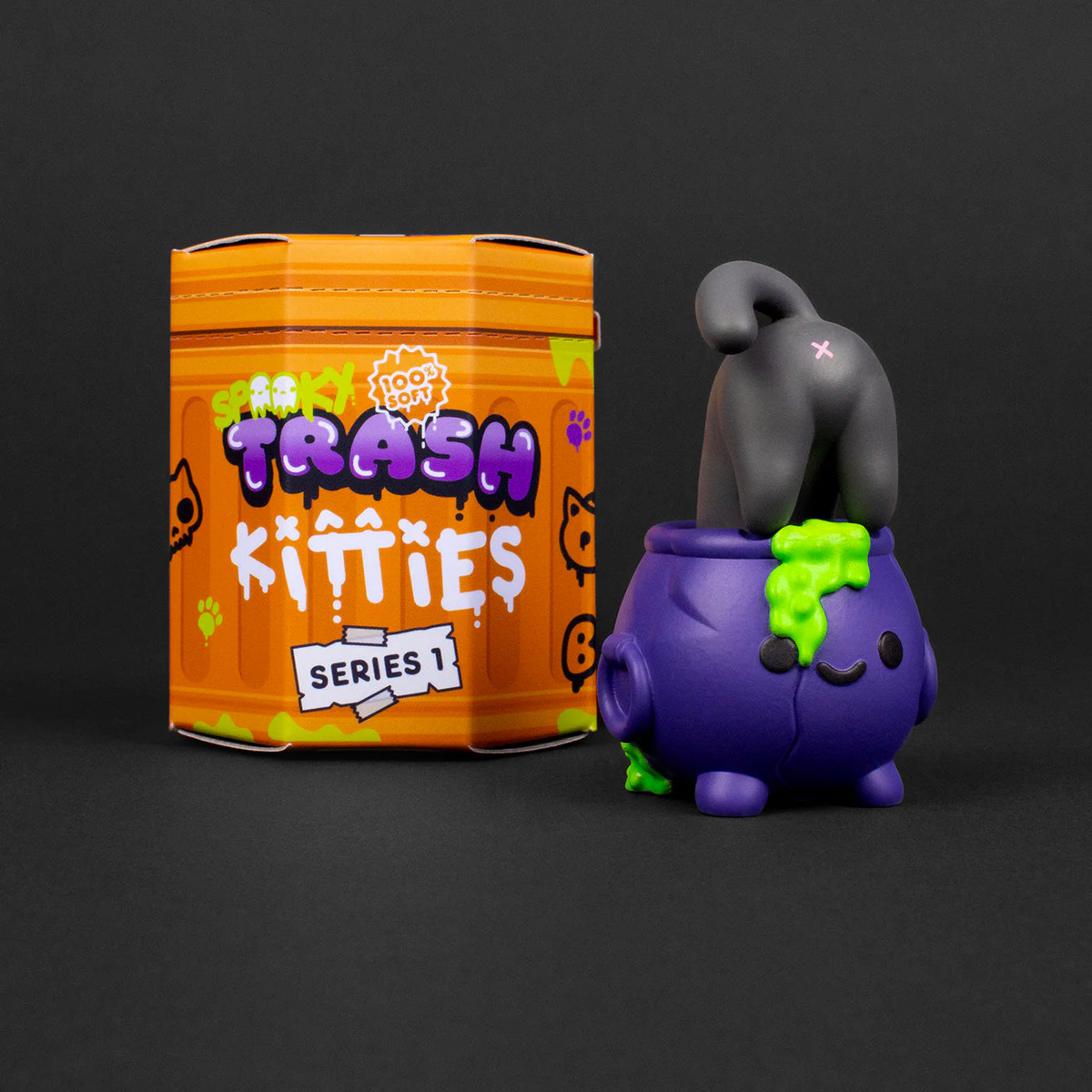 KILLFRONIA TRASH BOXXX アツメチャイケナイモノコレクション Spooky Trash Kitties Blind Box by 100% Soft - myplasticheart