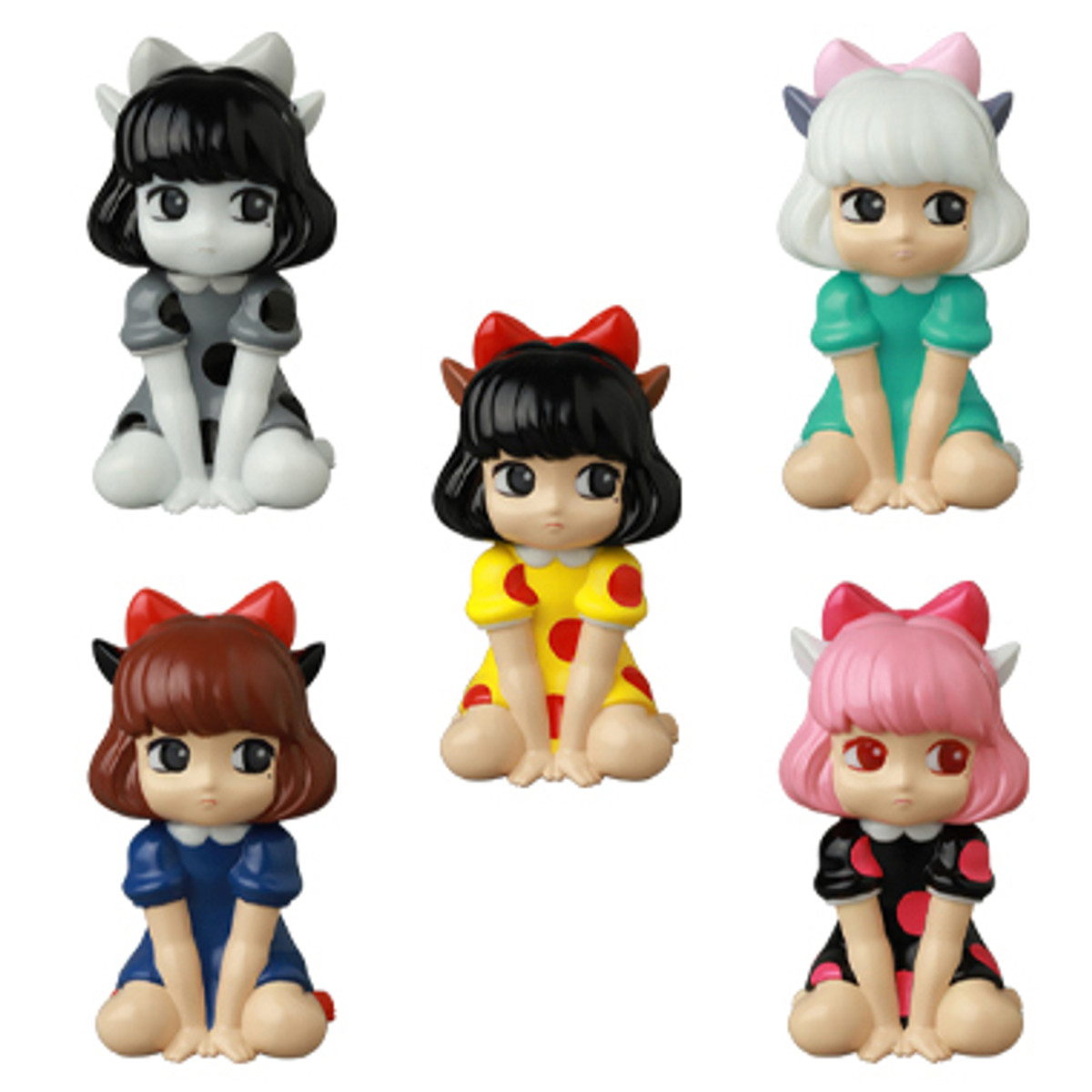VAG 40 VINYL ARTIST GACHA 末日猫娘 5種　コンプリート VAG 40 VINYL ARTIST GACHA 末日猫娘 5種 コンプリート VAG 40