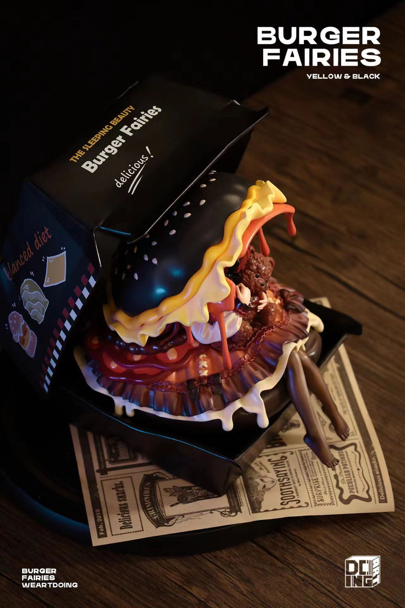 The Sleeping Beauty Burger Fairies Black PRE-ORDER SHIPS Q1
