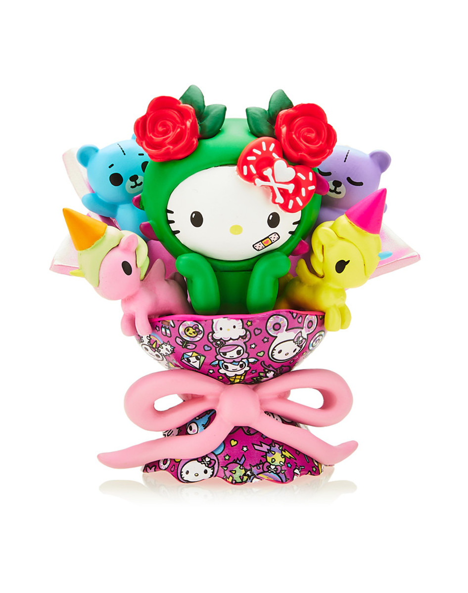 Hello Kitty プラスチックボックス Hello Kitty Clear Glitter Storage Bin (S)
