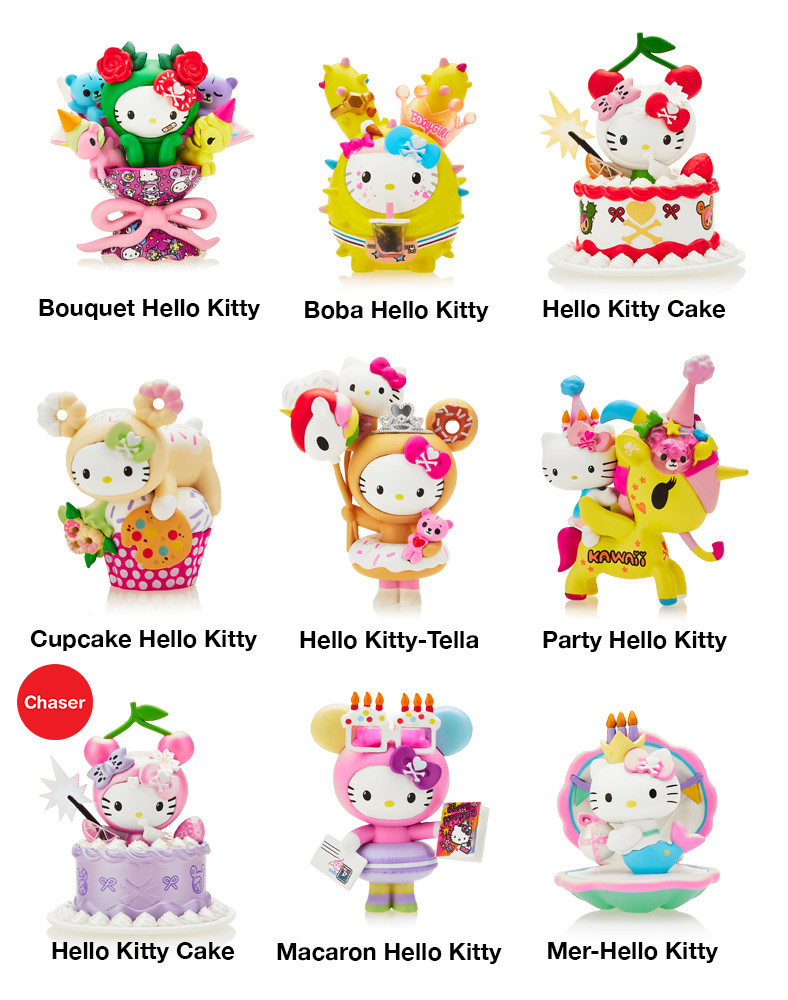 Tokidoki x Hello Kitty 50th Birthday Blind Box - myplasticheart