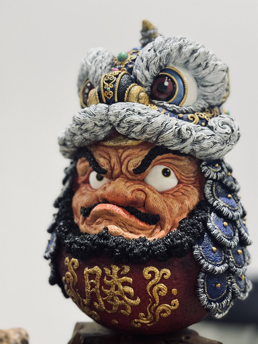 Daruma Doll Lion Dance Blue PRE-ORDER SHIPS Q4 2024 - myplasticheart