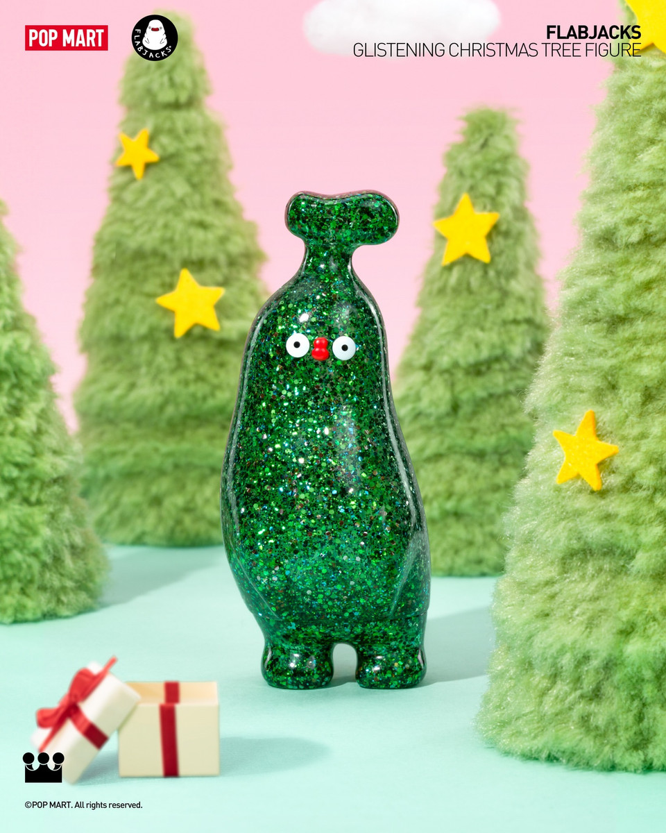 FLABJACKS Glistening Christmas Tree Figure - myplasticheart