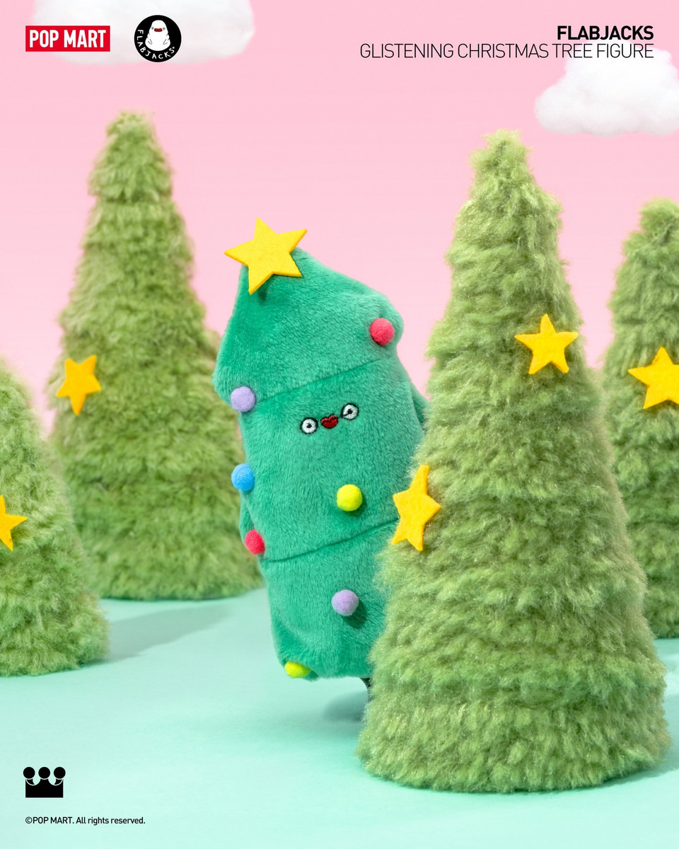 FLABJACKS Glistening Christmas Tree Figure - myplasticheart