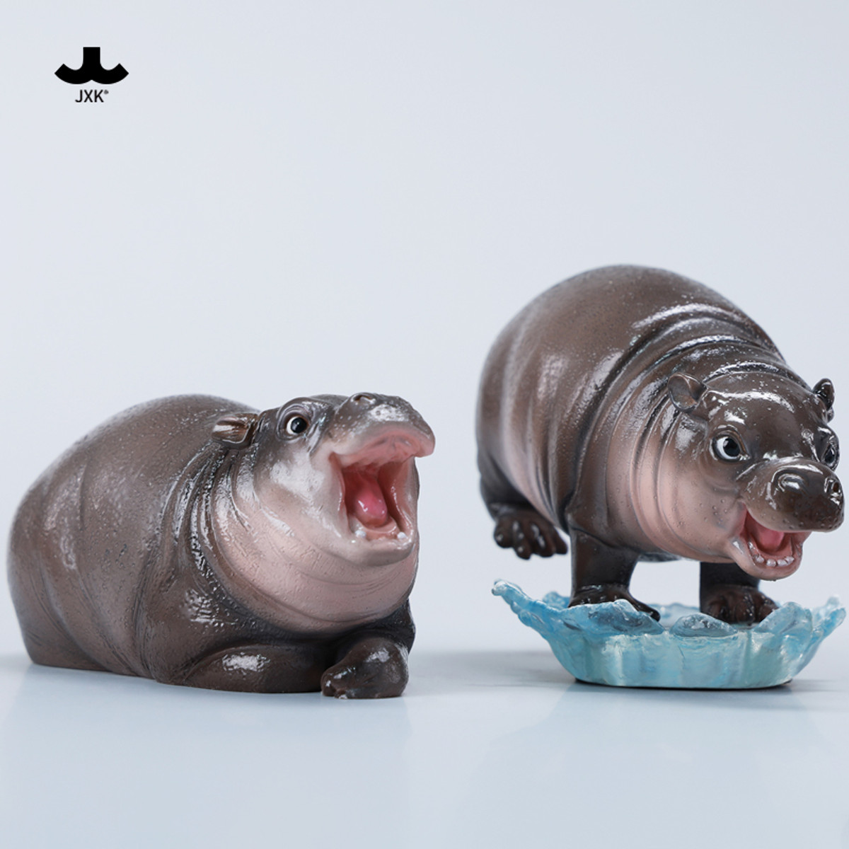 ‪ HIPPOさま ❶ ‪ Hippo, Poseable, Hippopotamus, Plastic Toy Animal, Kids Gift