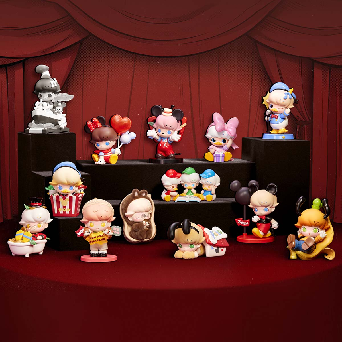 DIMOO WORLD × DISNEY 5つセット Dimoo World x Disney Series Blind Box - myplasticheart