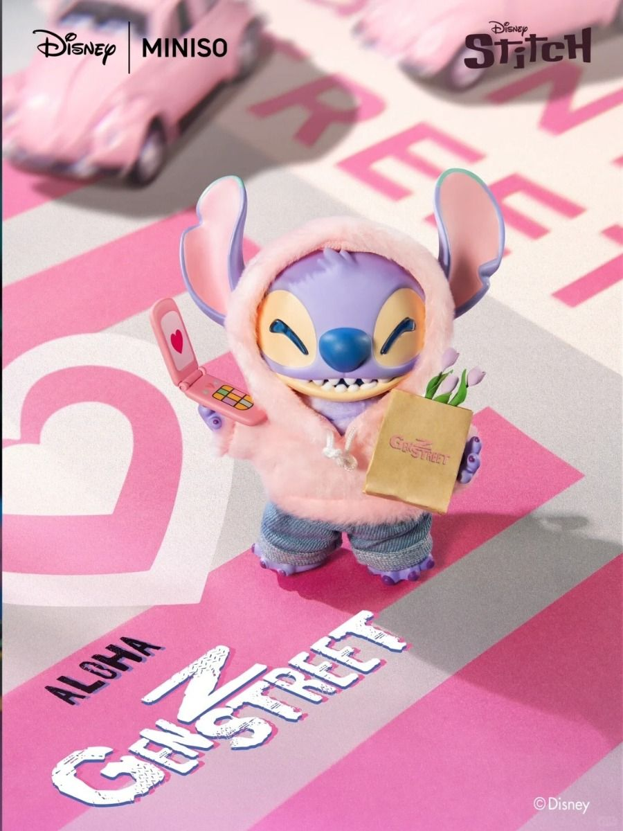 Stitch Gen Z Street Vinyl Face Plush Keychain Blind Box