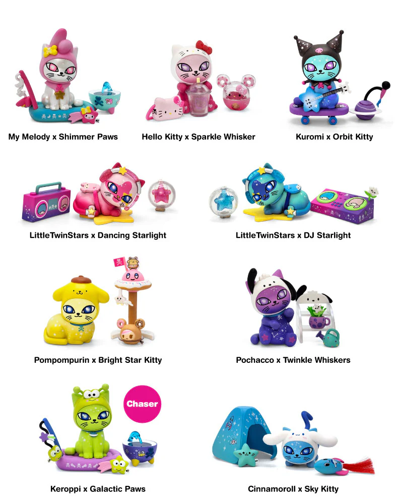 tokidoki x Hello Kitty and Friends Galactic Cats Blind Box