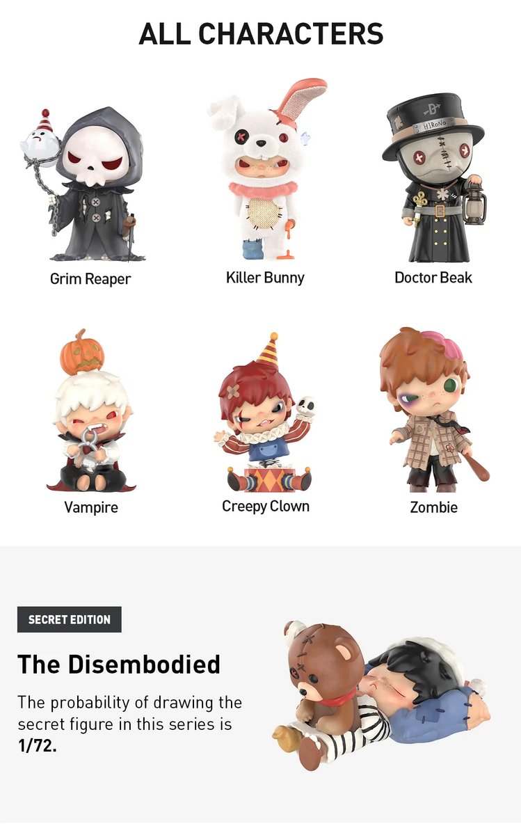 Hirono Monsters' Carnival Series Blind Box - myplasticheart