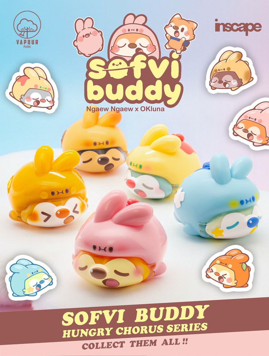 Sofvi Buddy Random Assortment by Ngaew Ngaew X OKluna - myplasticheart