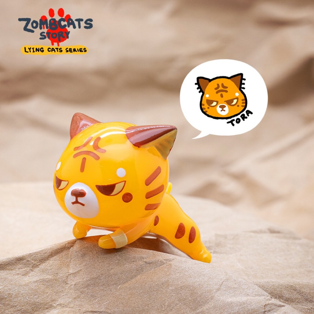 Zombcats Story Lying Cats Series Blind Box by Morimei - myplasticheart