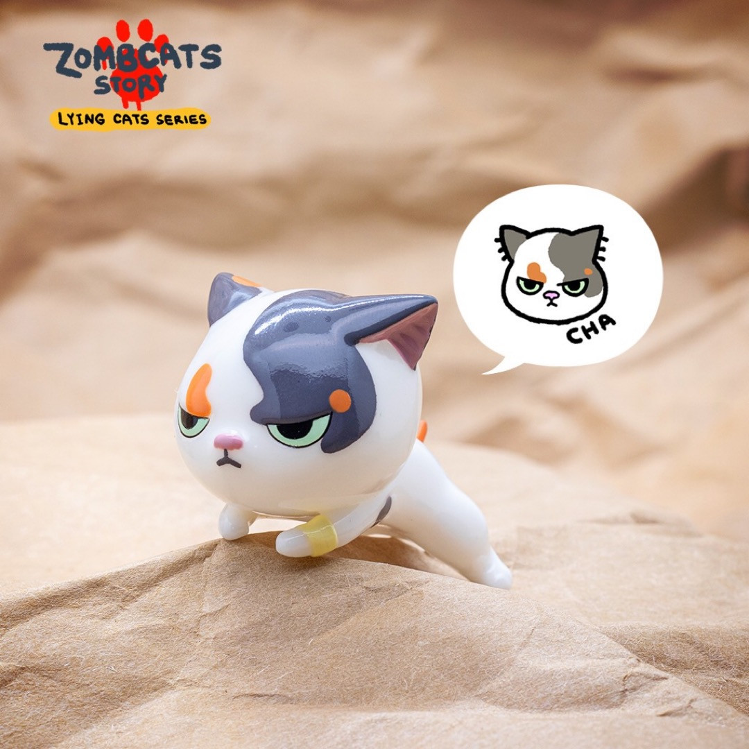 Zombcats Story Lying Cats Series Blind Box by Morimei - myplasticheart
