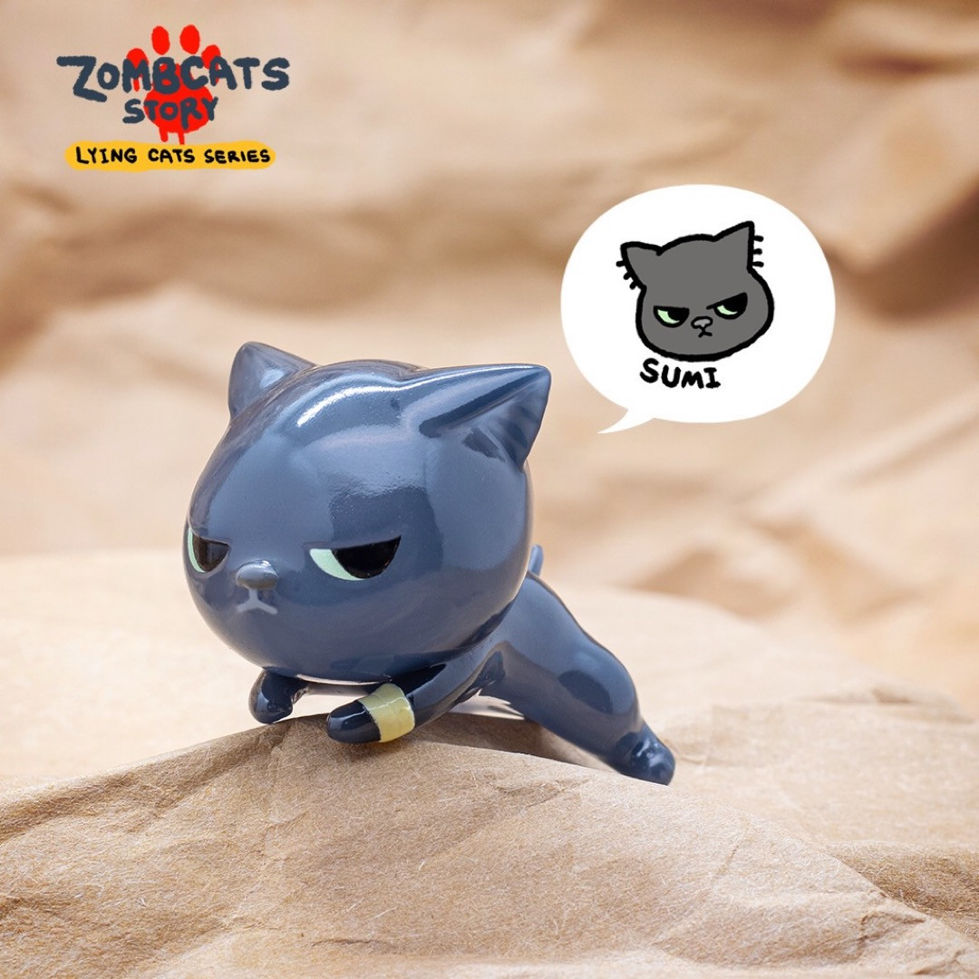Zombcats Story Lying Cats Series Blind Box by Morimei - myplasticheart
