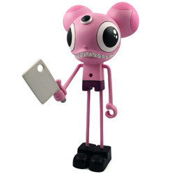 Space Monkey Pink - myplasticheart