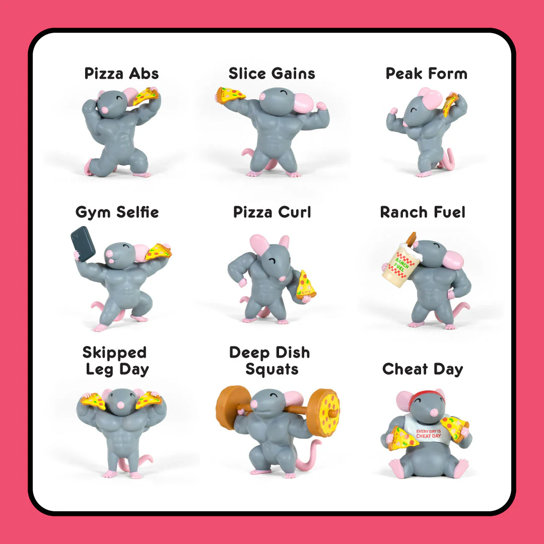 ラッツ　rats まとめ売り Pizza Rats Gym Rat Blind Box by 100% Soft PRE-ORDER SHIPS AUG/SEP