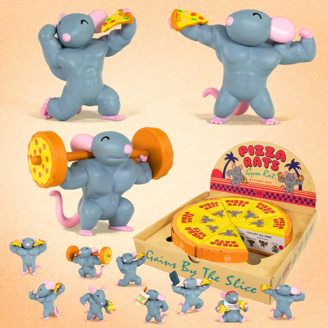 ラッツ　rats まとめ売り Pizza Rats Gym Rat Blind Box by 100% Soft PRE-ORDER SHIPS AUG/SEP