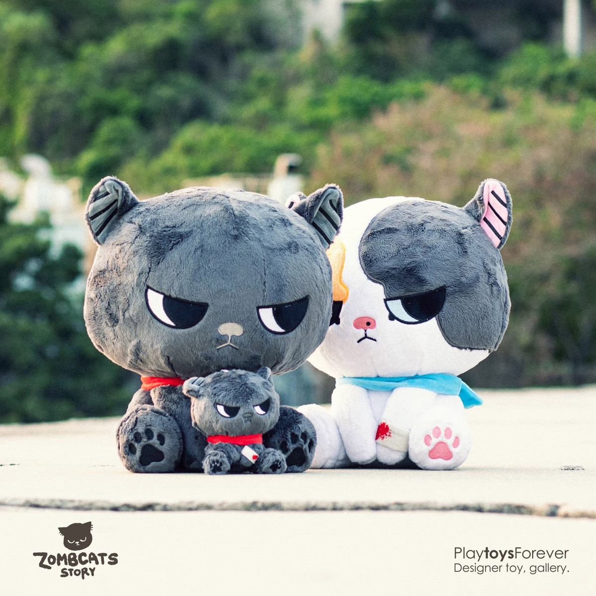 Zombcat Sumi Plush Doll 300% by Morimei - myplasticheart