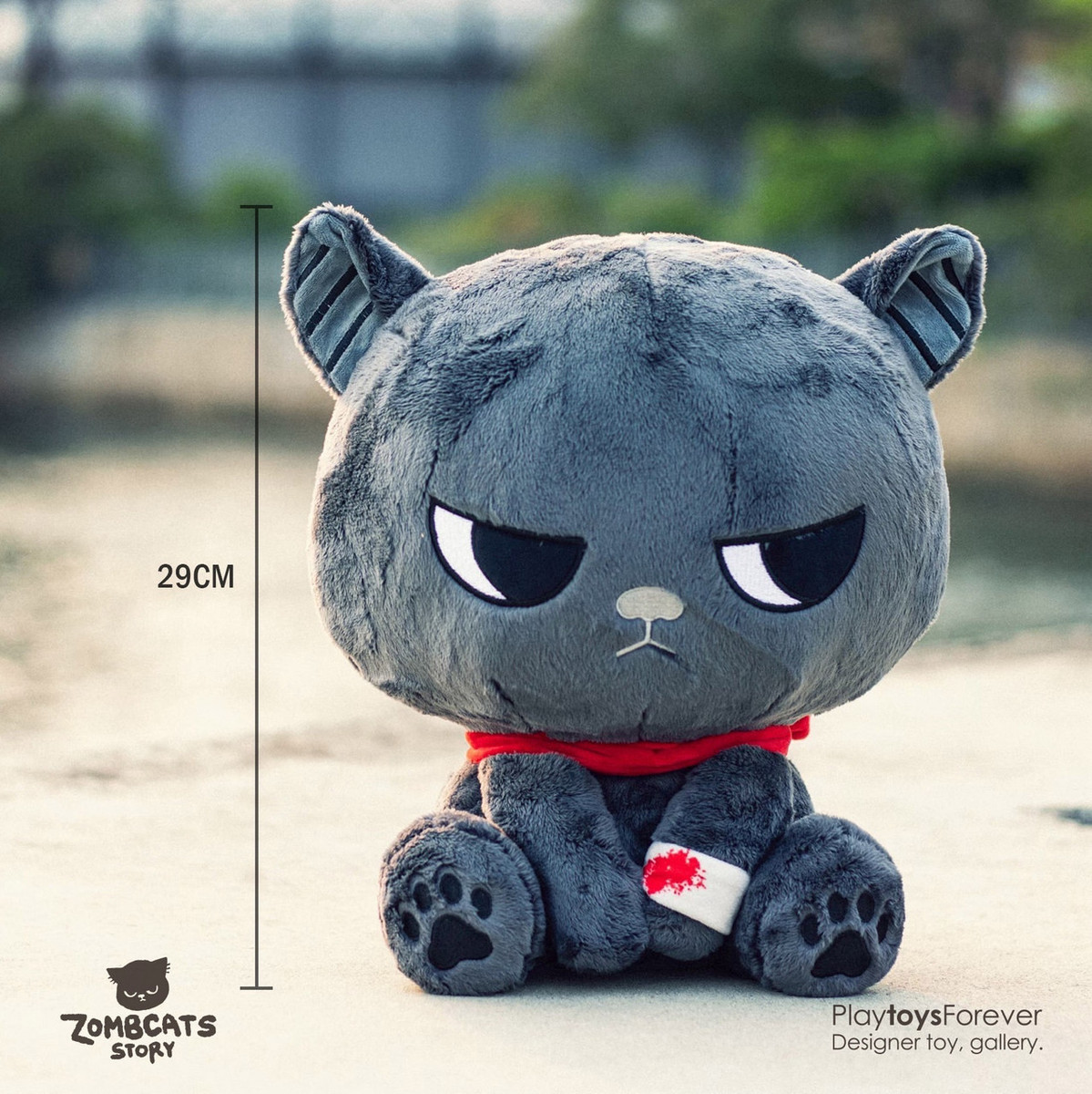 Zombcat Sumi Plush Doll 300% by Morimei - myplasticheart