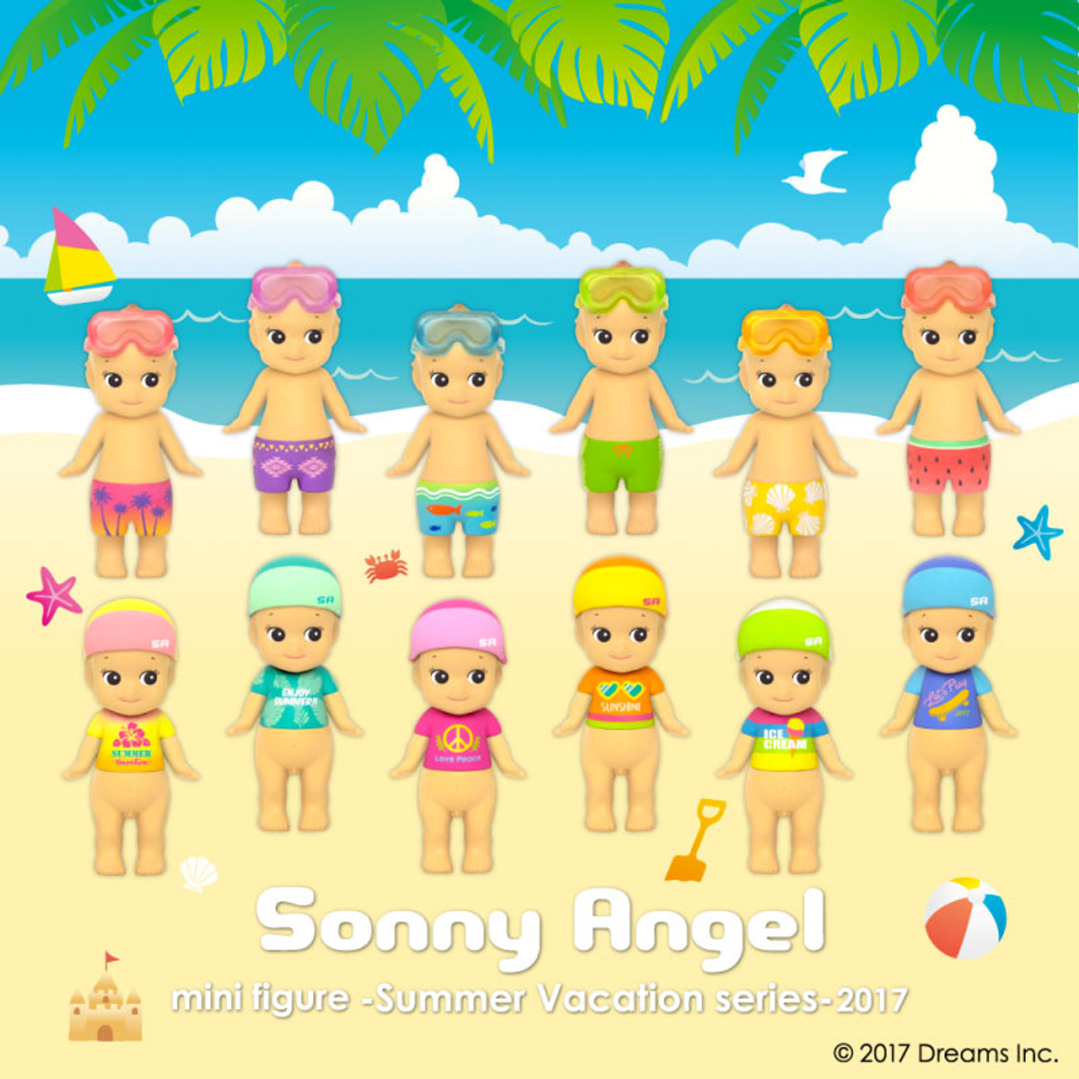Sonny Angel サマーバケーション + ロビー Sonny Angel Summer Vacation Series : Blind Box - myplasticheart
