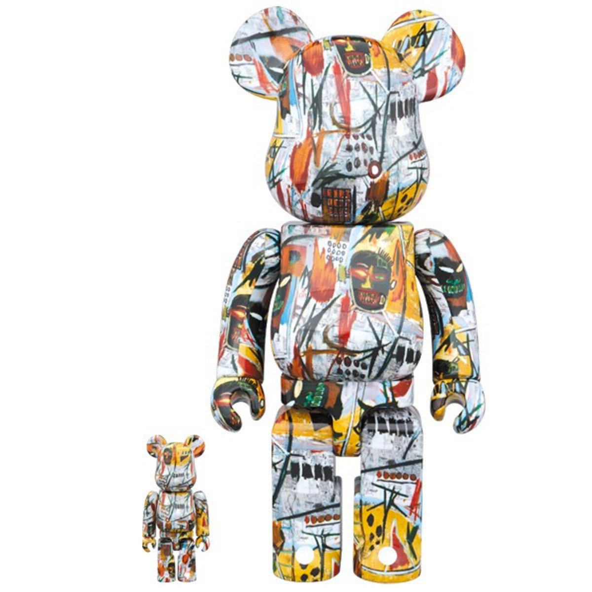 Be@rbrick 400% and 100% : Jean-Michel Basquiat - myplasticheart