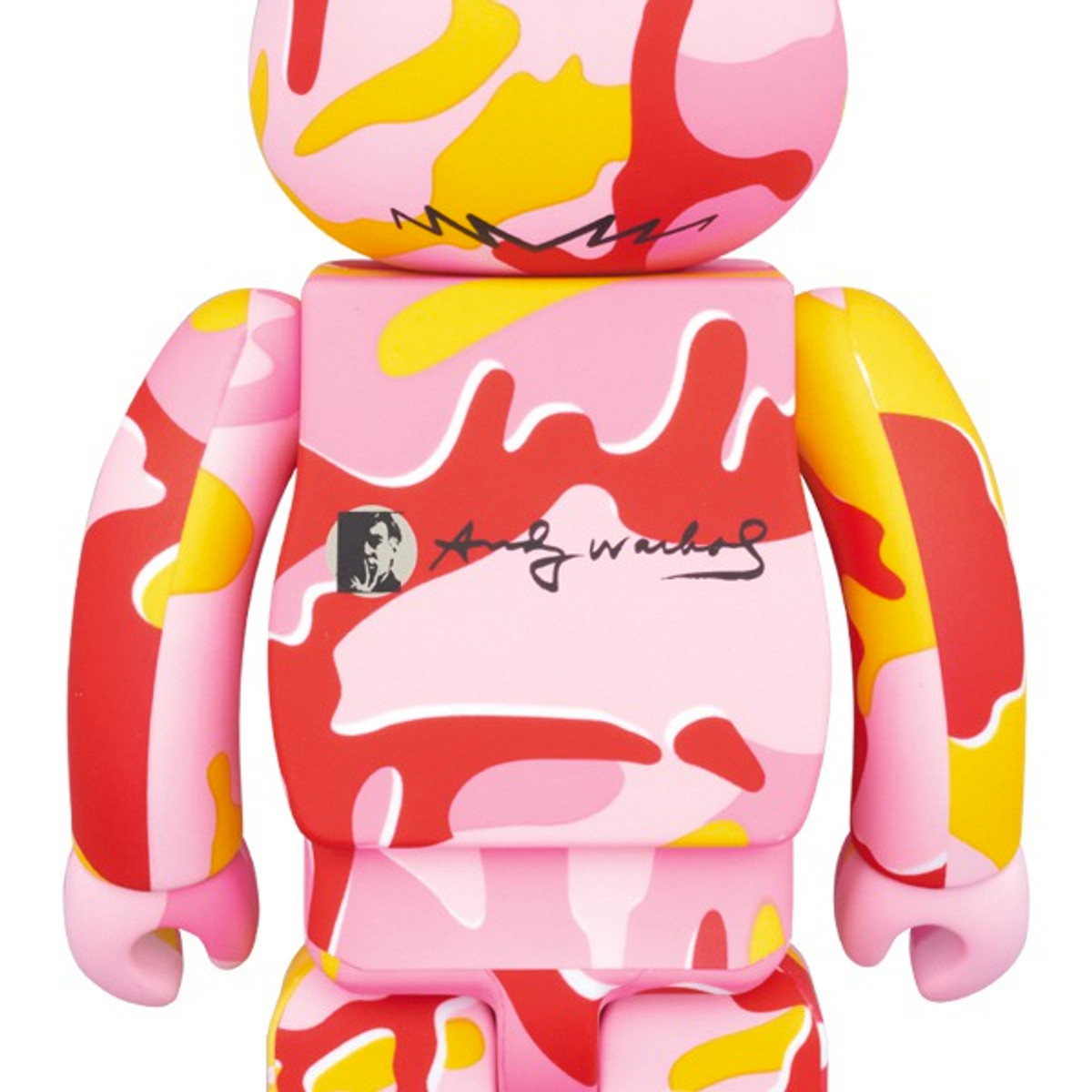 Be@rbrick 400% and 100% : Andy Warhol Camo - myplasticheart