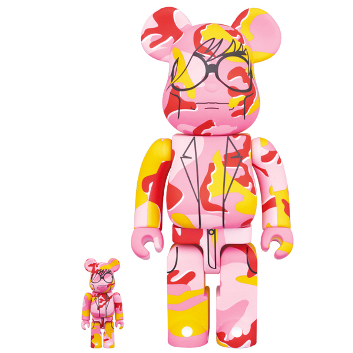 BE@RBRICK ANDY WARHOL Camo 100％ u0026 400％-