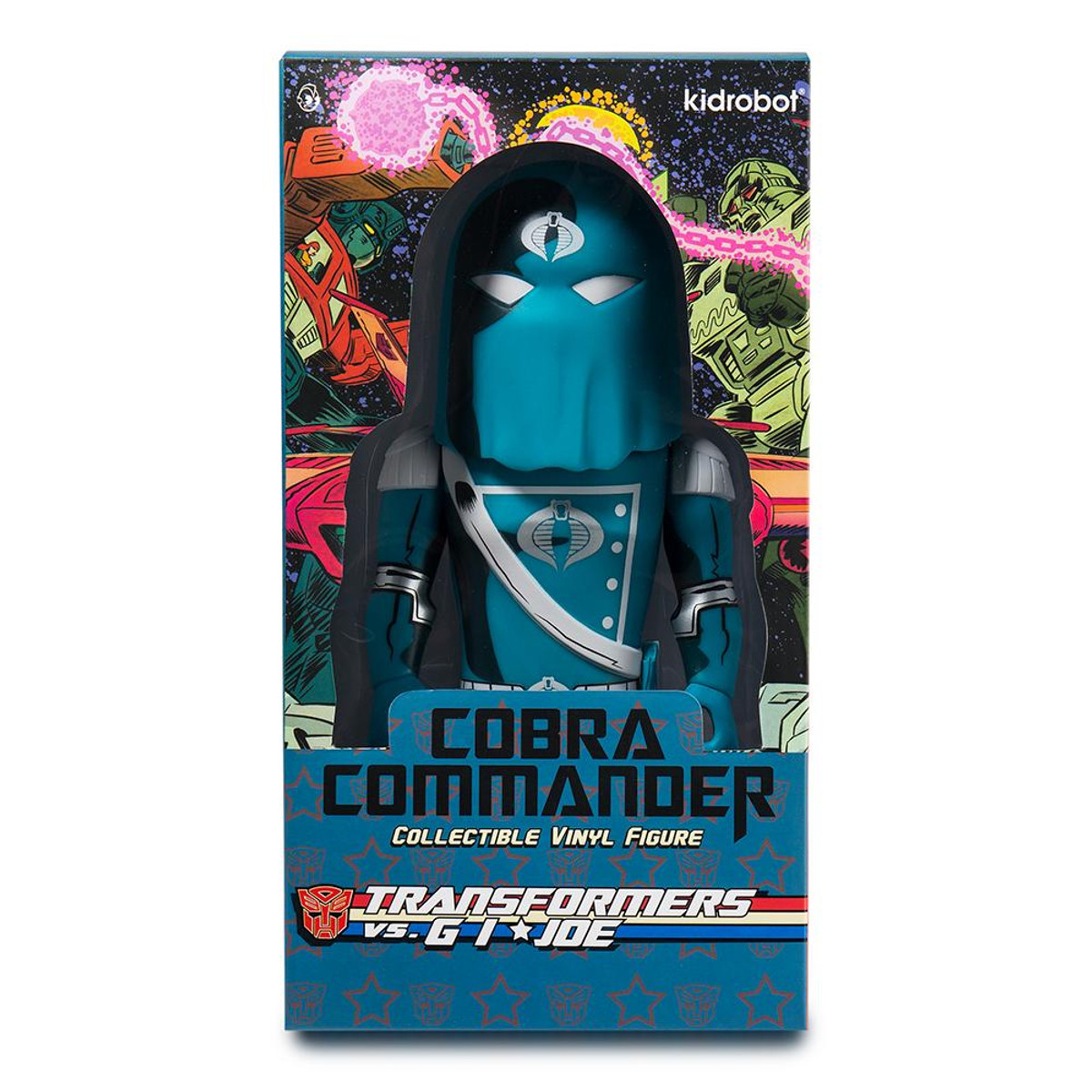 Kidrobot Transformers vs G.I Joe 3 pouces Vinyle Mini-figurine Cobra Commander 