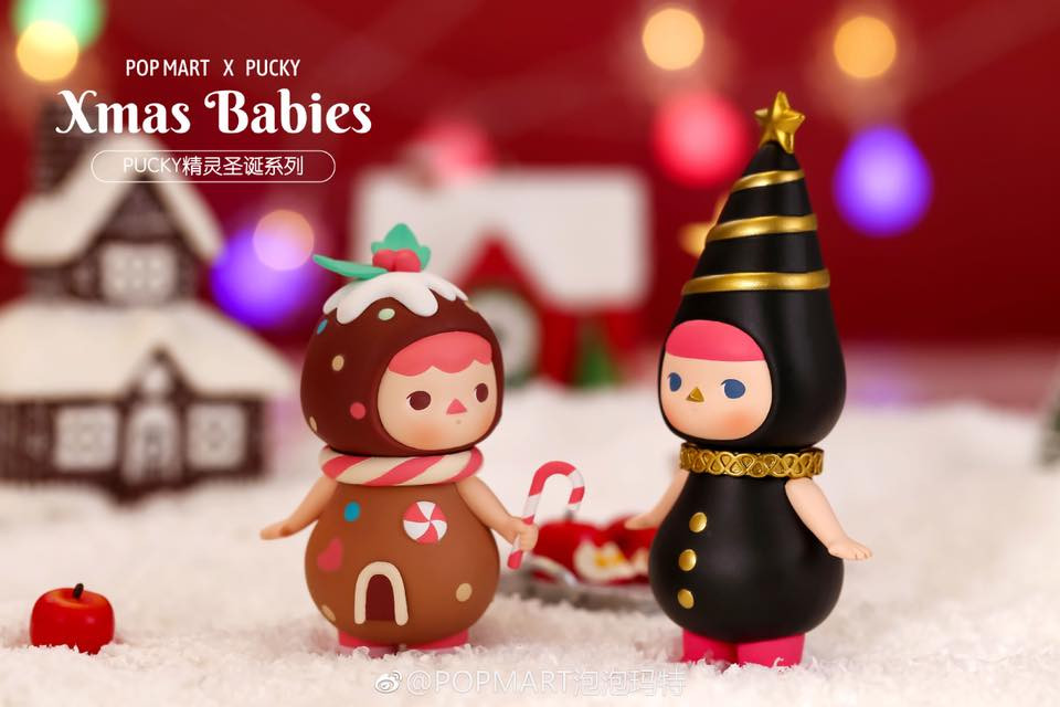 POPMART PUCKY Xmas Babies フィギュアボックス Pucky Xmas Babies Mini Series : Blind Box - myplasticheart