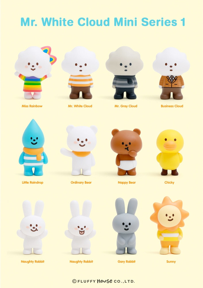 Mr. White Cloud Mini Series 1 : Open Blind Box - myplasticheart
