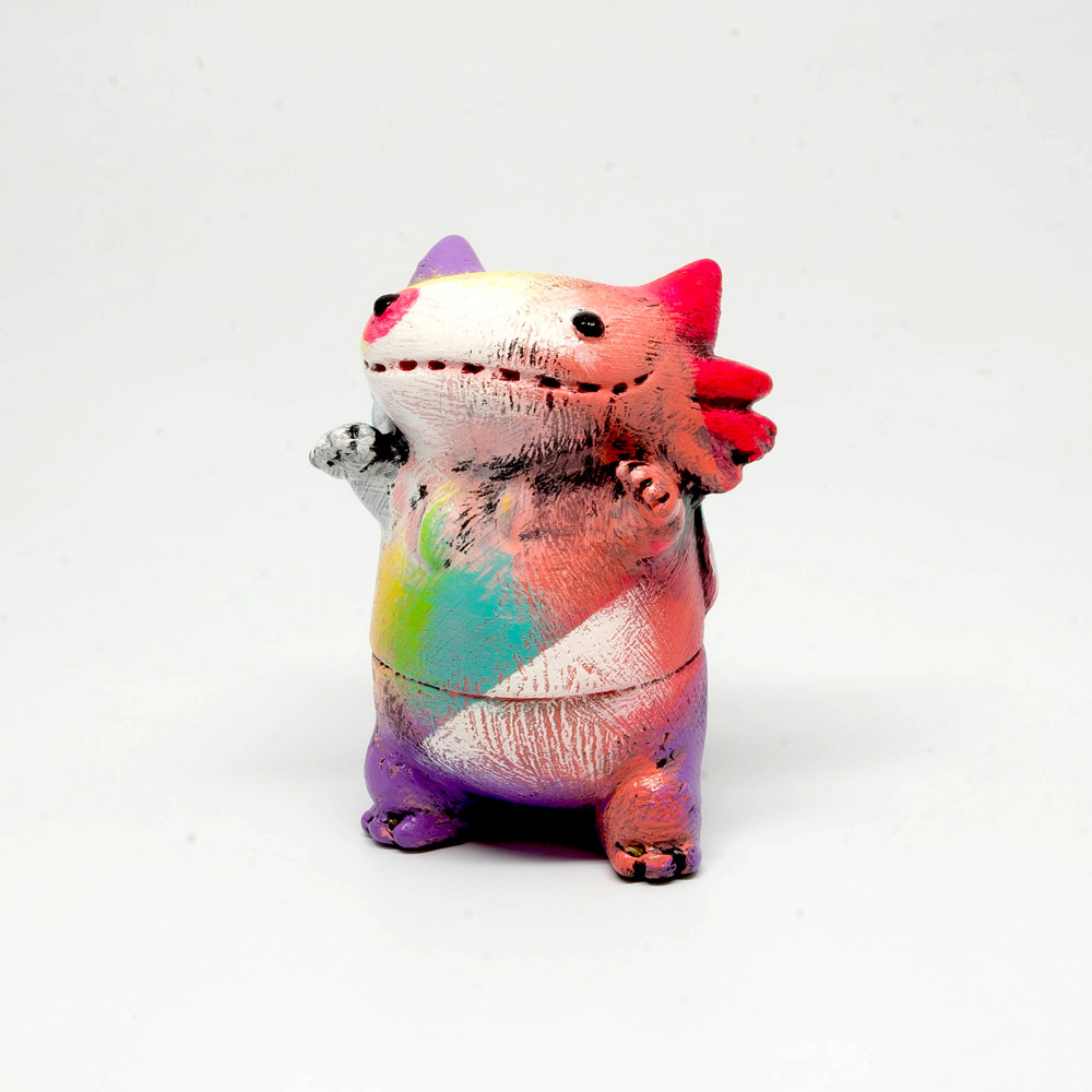ナカザワショーコ 原宿 mini個展 レインボー 山椒魚怪獣バイロン