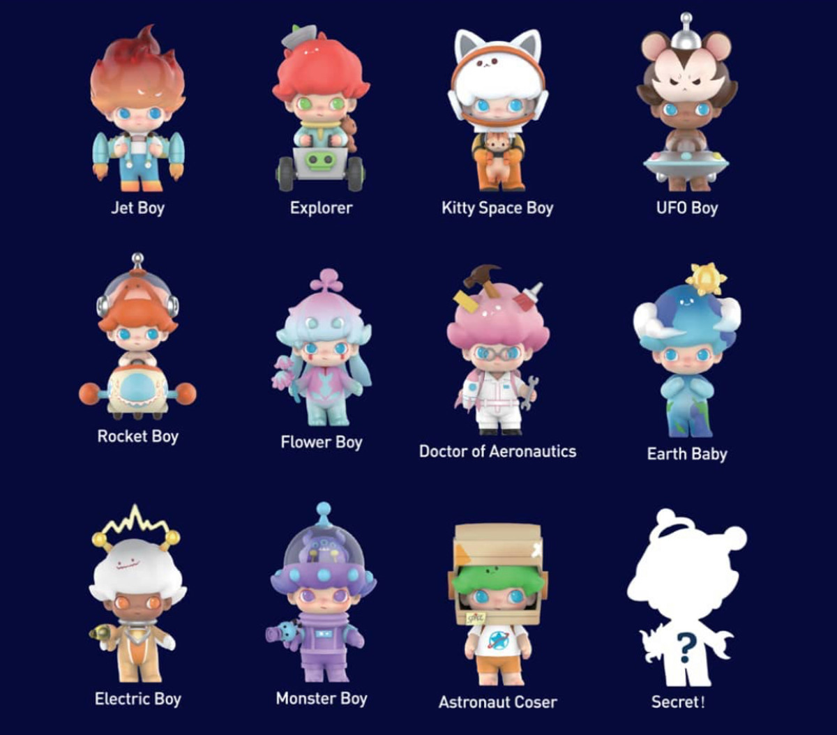 DIMOO SPACE Travel シリーズ 8個セット DIMOO Space Travel Series Earth Baby – TOYSEZ