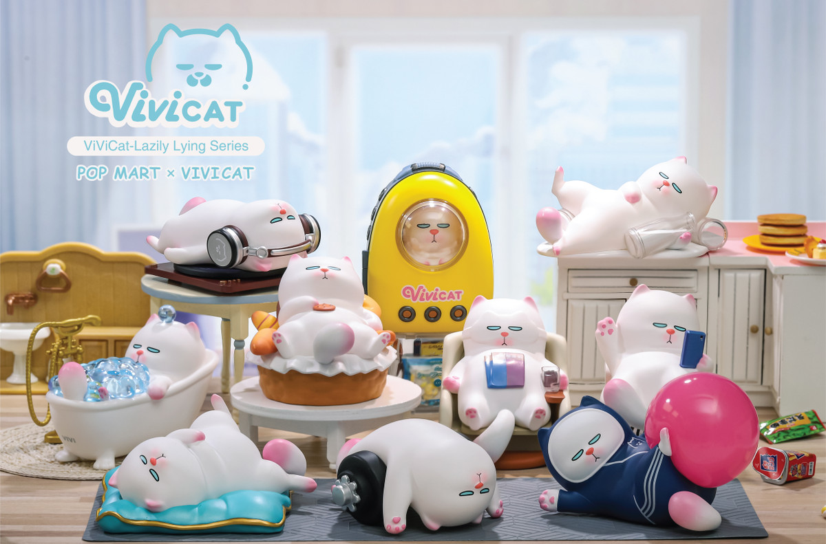 Vivicat Lazily Lying 3.0 Mini Series Blind Box - myplasticheart