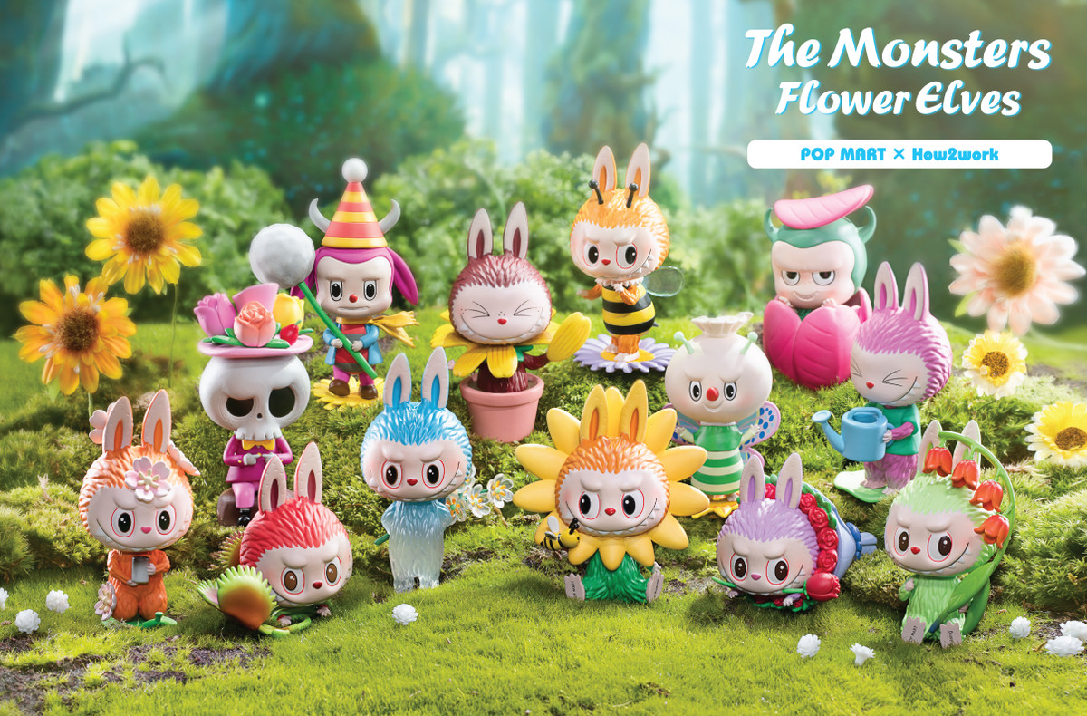 The Monsters Flower Elves Labubu Mini Series Blind Box by