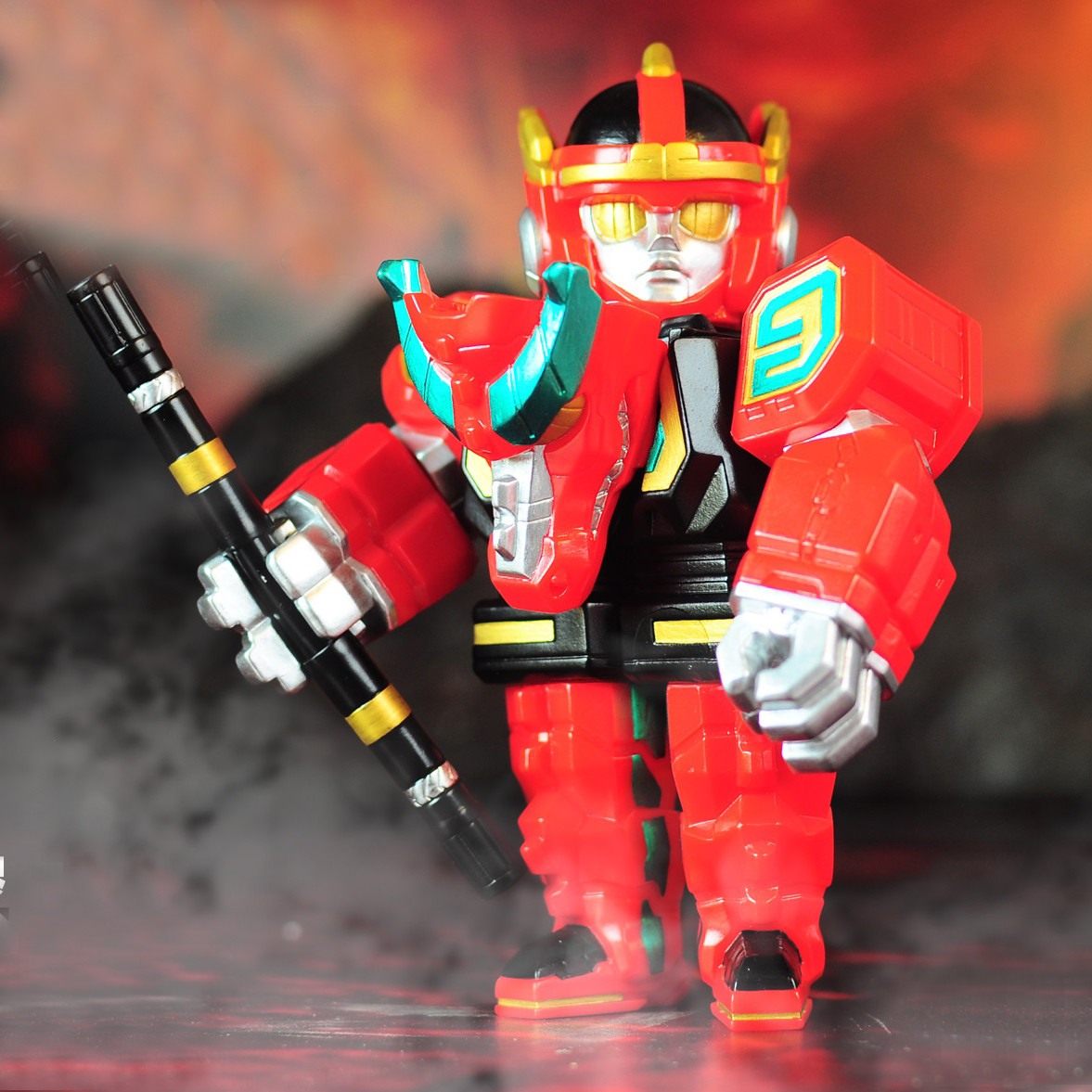Tokusatsu Vinyl Second Team Captain Dragon - myplasticheart