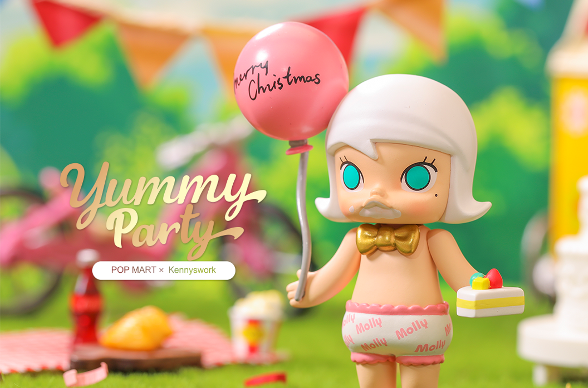 その他 POPMART Molly yummy party Molly Yummy Party Mini Series Blind Box by Kenny Wong