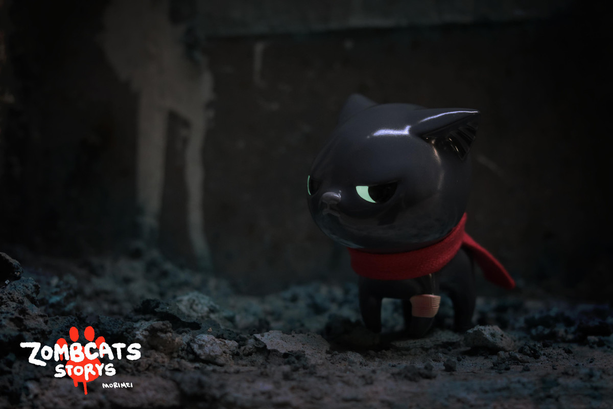Morimeiworks ZOMBCATS フィギュア Zombcat Black by Morimei PRE-ORDER SHIPS JAN 2021