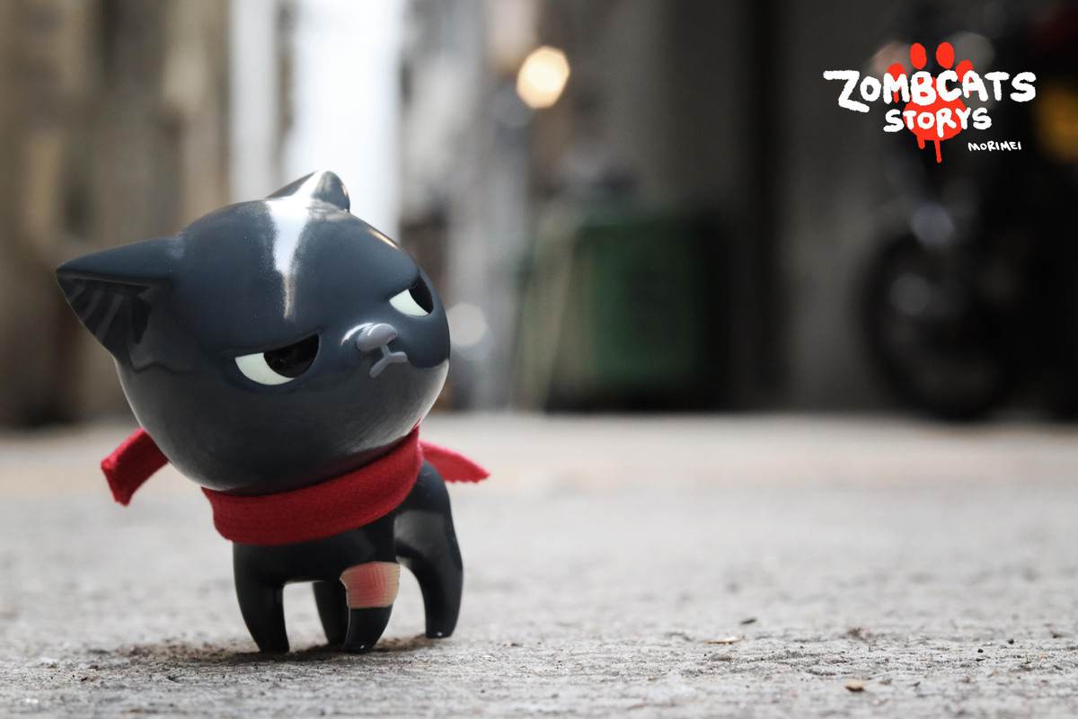 Morimeiworks ZOMBCATS フィギュア Zombcat Black by Morimei PRE-ORDER SHIPS JAN 2021