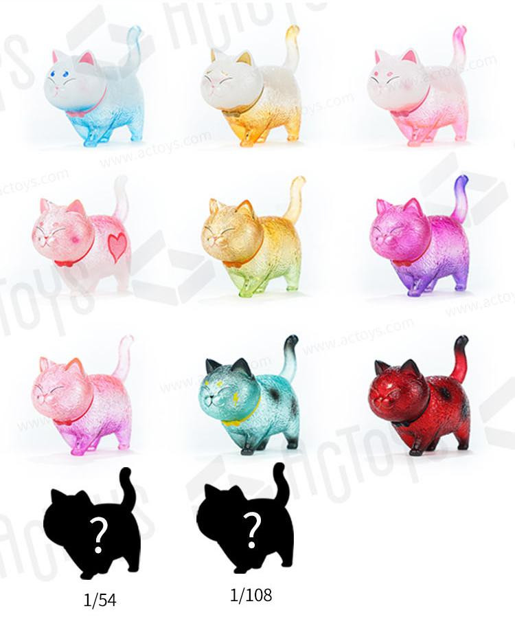 Cat Bell Transparent Blind Box - myplasticheart