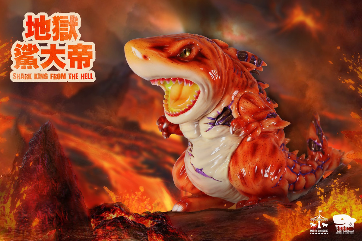Shark King From The Hell Lava Version by Momoco PRE-ORDER SHIPS
