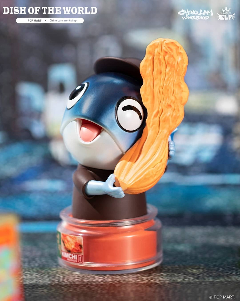 ポップマート（POPMART） DISH OF THE WORLD POP MART Biggie Fish Dish of The World Series 12PC Blind Box
