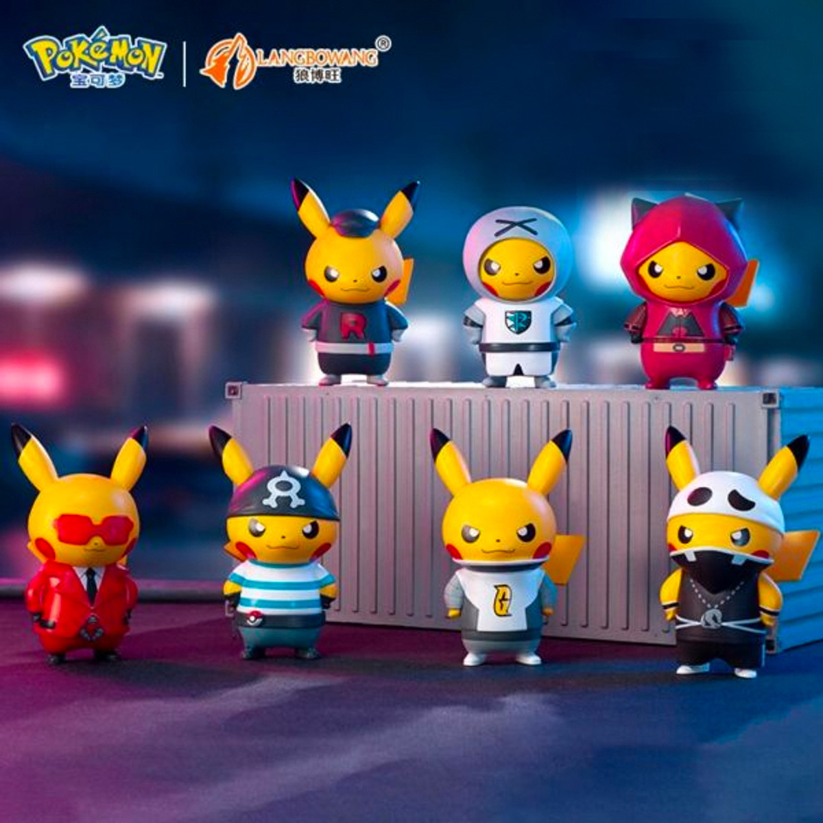 Villain Costume 団員ごっこ ピカチュウ フィギュア Pikachu Villain Costume Pokemon Series - myplasticheart