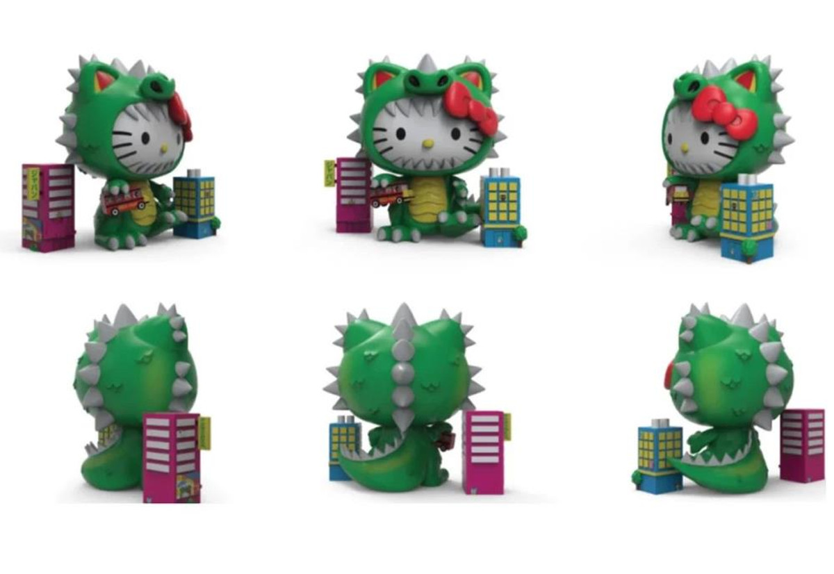 Hello Kitty Cosplay Kaiju Metallic Green 8