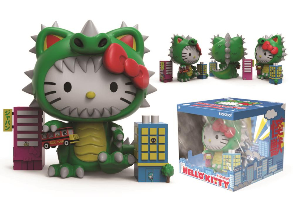 Hello Kitty Cosplay Kaiju Metallic Green 8