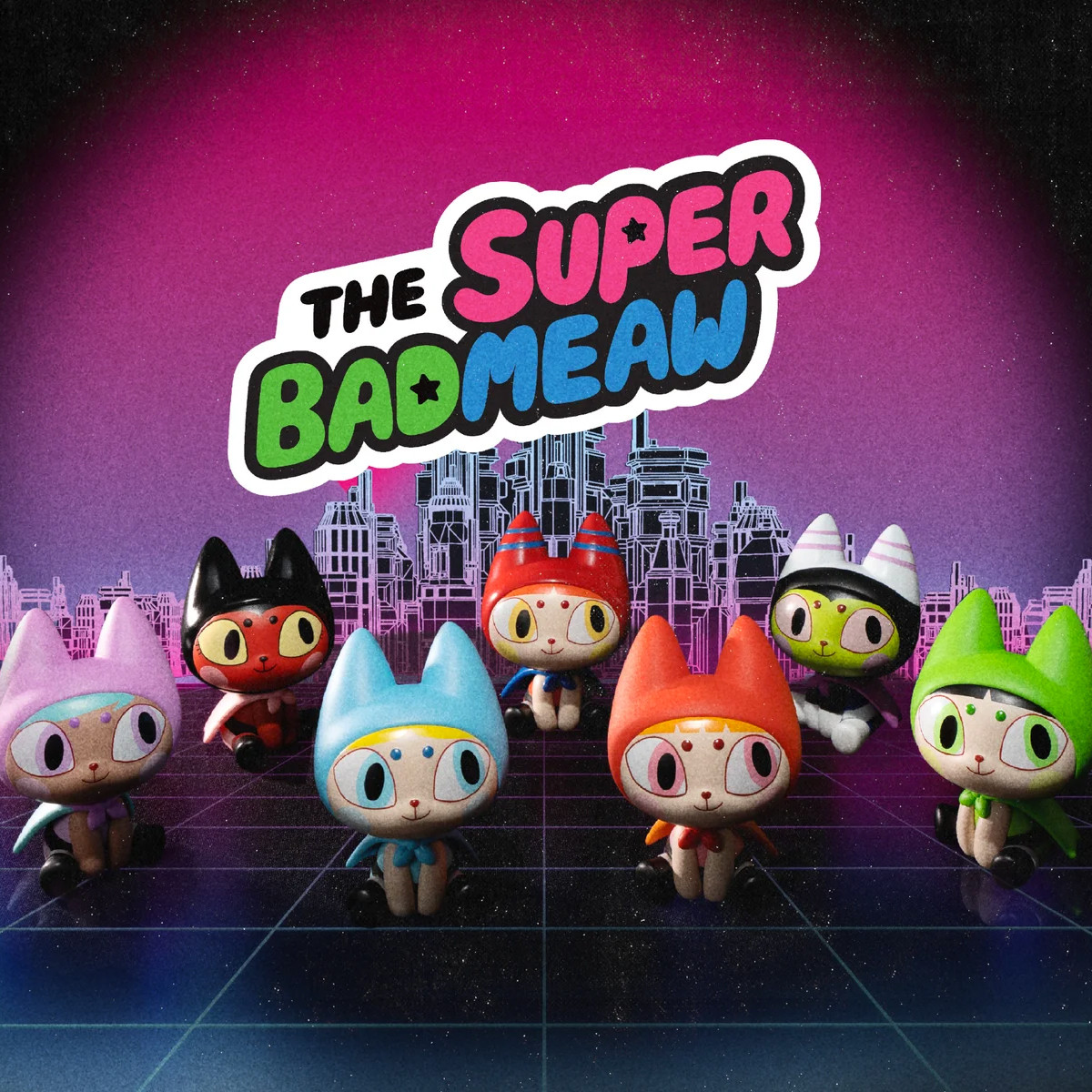 The Super Badmeaw Blind Box by Mueanfun Sapanake - myplasticheart