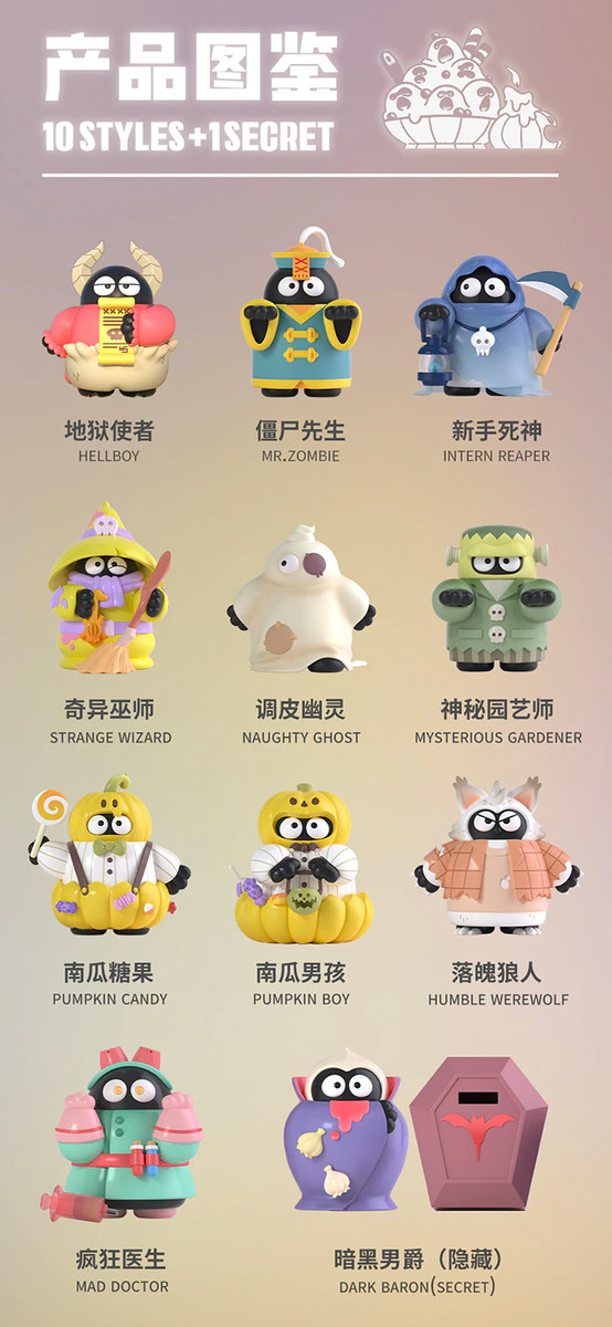 Spook Surprise Series Blind Box by Black Carbon - myplasticheart