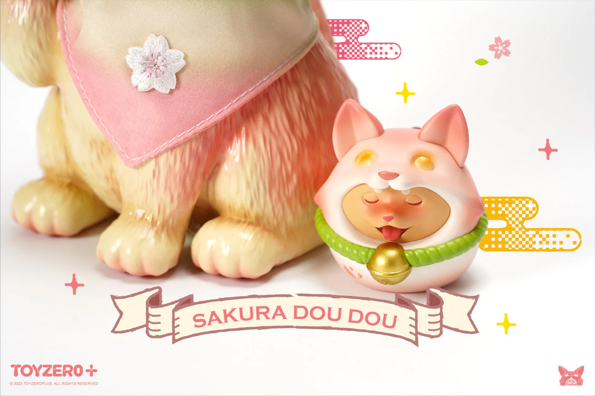 Lucky Dog Dou Dou Sakura x Dou Dou Daruma Sakura by Dog Together